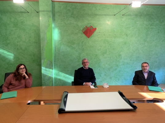 da sx a dx: Perilli, Cricchi e Chiarinelli