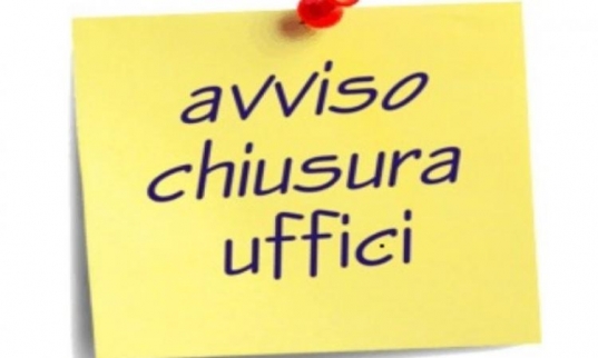 Avviso chiusura uffici 14 Agosto