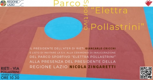 Invito Inaugurazione Parco Sportivo Pollastrini